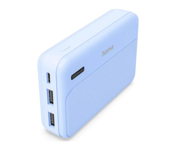 Hama POWER PACK POCKET 10 10000 mAh 2X USB-A NIEBIESKI - 1548510 - zdjęcie